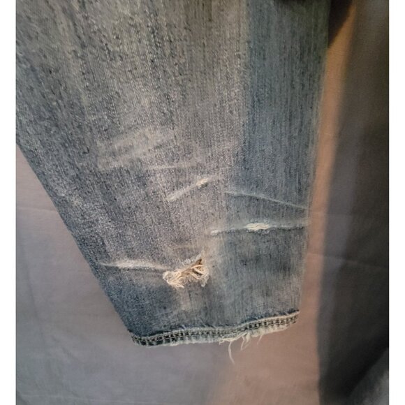 Ruff Ryders Jeans Mens Blue Denim Full Embroidered Logo Pocket Size 34x30 - Picture 12 of 13